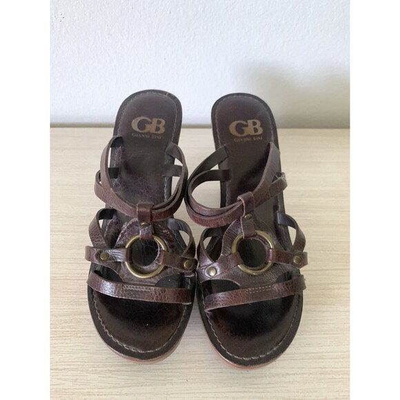 Gianni Binni Women's Shoes Ring Tone, Leather Upper, size 71/2 - Picture 2 of 8